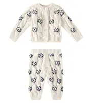 [The New Society] The New Society Baby Osaka cable-knit cardigan and pants set M 24 white