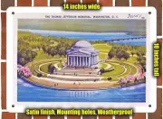 METAL SIGN - Washington Dc Postcard - The Thomas Jefferson Memorial, Washington