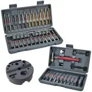W WIREGEAR Punch Set, Elite Roll Pin Punch Set, 40PCS Steel and Brass Pin Pun...