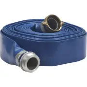 Apache 2 In. x 50 Ft. Blue Reinforced PVC Lay Flat Discharge Hose with