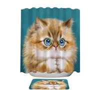Kittens for Children Cute Innocent Cat Shower Curtain