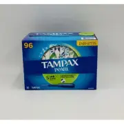Tampax Pearl Super Tampons – 96 Count | Bulk Pack | Free Shipping