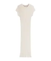 Cap Sleeve Ribbed Maxi Jumper Dress Calico