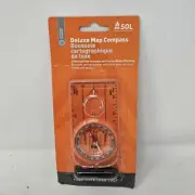 SOL SURVIVE OUTDOORS LONGER DELUXE MAP COMPASS EXTENDED BASEPLATE