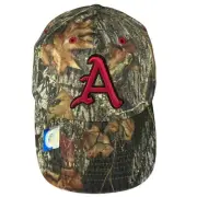 New Arkansas Razorback + Mossy Oak Camo Baseball Cap Red Embroidered Letter A