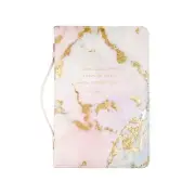 Eccolo Bible Cover Case for Men and Women, Marble Faux Leather Design with Zi...