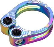 Bike Seat Post Clamp Mountain Bicycle Seatpost Clamps Hollow Out Bike Quick Release Seat Post Clamps Ring Seatpost Latch Cycling Accessories Seat Clamp(Multicolor)