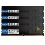 Crucial 4x 8GB 1RX8 PC4-2400T DDR4 2400Mhz 288Pin UDIMM Desktop Memory RAM"