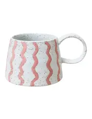 [Robert Gordon] Celeste Hand Painted Mug in Pink Stripe