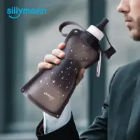 在飛比找momo購物網優惠-【韓國sillymann】100%時尚便攜捲式鉑金矽膠水瓶5