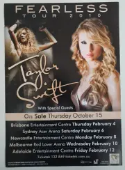 Taylor Swift - Fearless 2010 A2 Australian Tour Poster