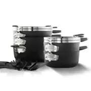 Select by Space-Saving Aquashield Nonstick 14-Piece Cookware Set