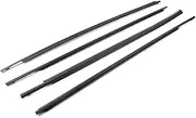 4PCS Car Window Moulding Weatherstrip Seal Belt Compatible for Toyota Tundra Crew K5 K6 Pickup 2007 2008 2009 2010 2011 2012 2013-2019