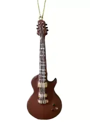 Gallarie II Rust & Gold 6 String Electric Guitar Player Ornament 3.75 inch Gift