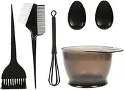 Mingzhe 5PCS Hair Dye Color Brush and Bowl Set Ear Caps Dye Mixer Hair Tint Dying Coloring Applicator