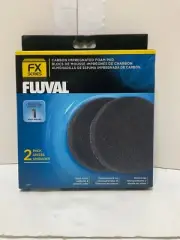 New! Lot 2 Fluval Carbon Foam Filter FX4/FX/5/FX6 Aquarium Salt/Fresh Water A249