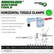 200LB Carbon Steel U-Bar Straight Base Horizontal Clamp: Industrial Hardware