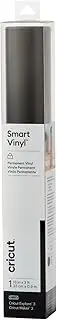 Cricut Smart Vinyl Permanent - 13in x 3ft - Vinyl for Permanent/Outdoor Decal Projects - Compatible with Cricut Explore 3/Maker 3 - Black