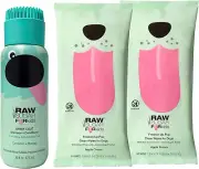 Raw Sugar 2-in-1 Dog Shampoo Aloe Oatmeal and Conditioner & 2 packs Dog Wipes
