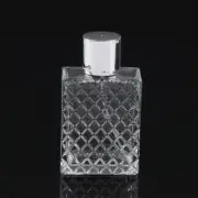 100ml Clear Glass Mist Atomizer Square Refillable Portable Perfume Spray Bot-G8