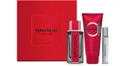 [Salvatore Ferragamo] Ferragamo Red Leather Gift Set for Men