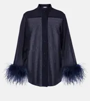 [Oseree] Oséree Lumière Plumage top S/M blue