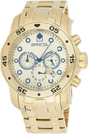 Invicta Men'S Pro Diver Collection Chronograph Watch, Gold, 48 Mm, Quartz Watch,