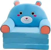 Foldable Kids Sofa Cover, Plush Sofa Cover (Only Cover)