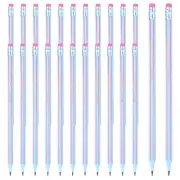 Round Pencil, 24 Pcs HB Graphite Pencil Wooden Pencils, Blue Red