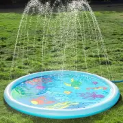 Sloosh 5ft Non Slip Splash Pad & Sprinkle Pool For Kids