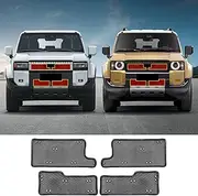 4 Pcs Car Front Grille Protecting Net for 2024 2025 Toyota Land Cruiser Prado 250 1958 Lc250 J250 High Density Dustproof Net Interior Modification Accessories