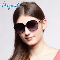 在飛比找ETMall東森購物網優惠-MEGASOL 寶麗萊UV400偏光太陽眼鏡(金屬鑲夾鏡架-