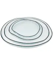 Vivience Set of 4 Organically Shaped Charger Plates