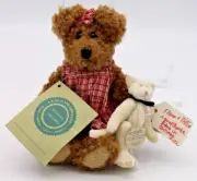 VTG 1990-98 Boyds Bears 7" Posable/Jointed "Flora & Trillie" Edna Carriage NWT