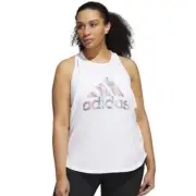 Adidas Women's Plus Size Tropic Tank Top White 1X