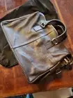 New With Tags Bally Lambskin Leather Weekender Duffle Bag