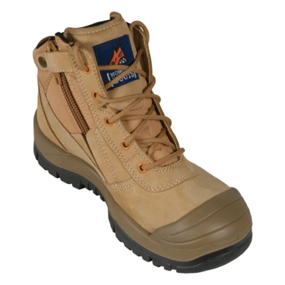 Mongrel 461050 WorkBoots SteelToeSafety WheatZip ScuffCapAustralianFREE 3sunnies