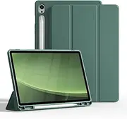 [KVTVOU] Case for Samsung Galaxy Tab S10 Ultra/S9 Ultra/S8 Ultra 14.6 Inch (2024/2023/2022) Tablet, Multi-Angle Stand Thin Protective Case with Pen Holder, Auto Sleep/Wake, Dark Green