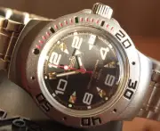 Vostok Amphibian Diver Mechanical Automatic Winding Wrist Watch 060335