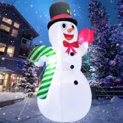10 Feet Giant Christmas Inflatables Snowman Candy Cane Christmas Outdoor Decorat