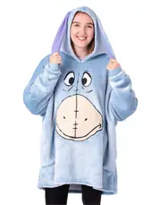 Vanilla Underground Disney Womens Blanket Hoodie Blue Eeyore - One Size