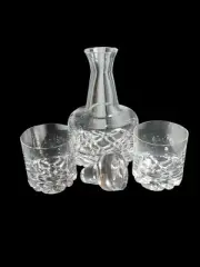 Orrefors Crystal Erik 3-PIECE Decanter & DOF Set #6242405 Olle Alberius