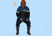 Resin 1/64 Diorama Worker Series Scene Mini Painted Figure Toy Driver Worker 38