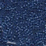 Dyed Dark Sky Blue Silver-Lined Alabaster Miyuki Seed Beads 8/0 (8-9648-TB)