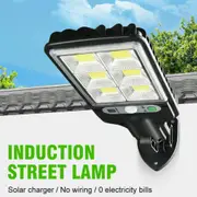 Solar Powered LED Flood Light Motion Sensor Security Wall Yard Street Outdoor Lamp