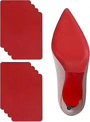 CZBYXA12 Red Bottoms Sole Protector Sole Guard Compatible Red Bottom Protectors with Christian Louboutin Shoes, Red-4pairs, 6.0" x4.0"