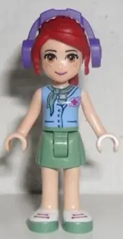 LEGO MIA Friends Minifigure Sand Green Skirt Blue Top Red Cross Logo Scarf NEW