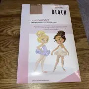Bloch Girls Footed Tights T0981G Countour Soft BTan SZ CHP (XS) NEW