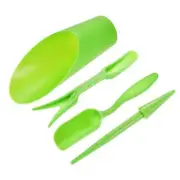 Garden Shovel Hand Tools Transplanting Cultivation Digging Scoops Kits, Green
