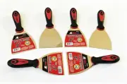 6 ATE PRO 4" FLEXIBLE STAINLESS STEEL PUTTY KNIFE KNIVES SCRAPERS DRYWALL 93533